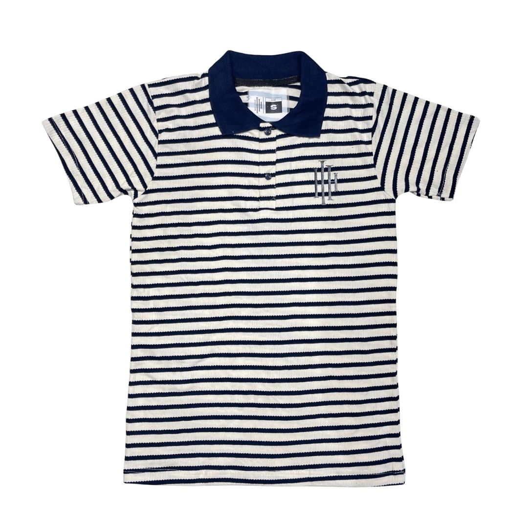 Blue stripes polo