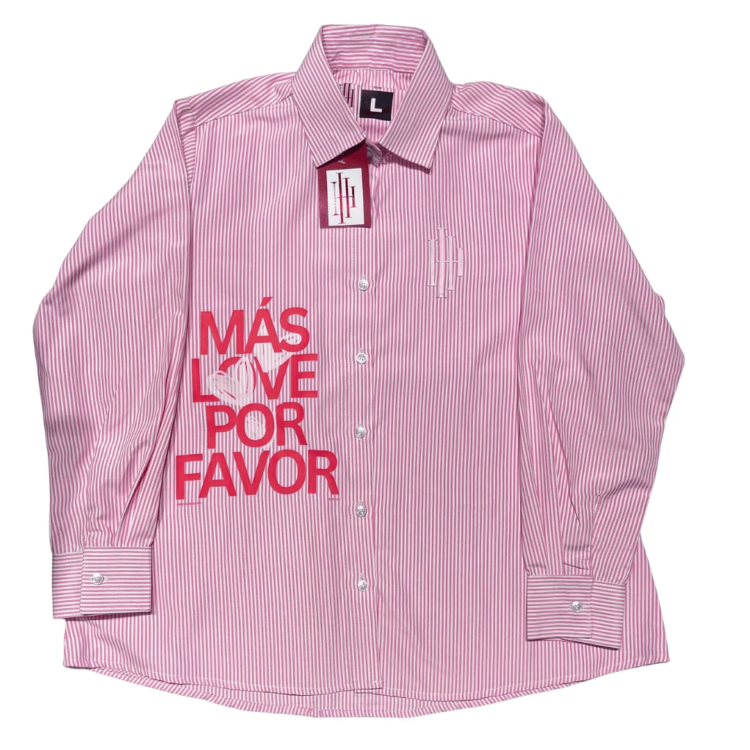 H&M strip ladies shirt - Pink