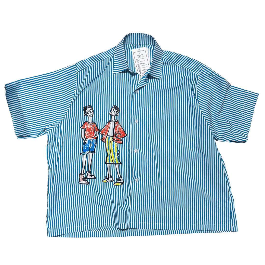 H&H Stripped Shirt - Blue