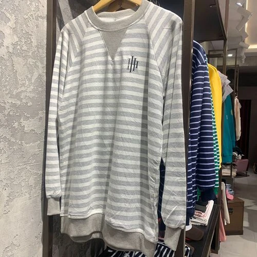 Grey & White Stripes Unisex SweatShirt